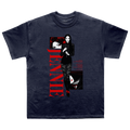 Back to School Anime Washed Black Tee