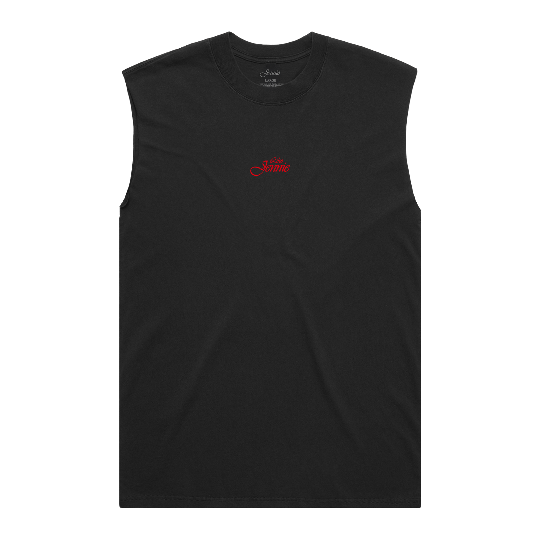 Like Jennie Statement Cut Off Tank