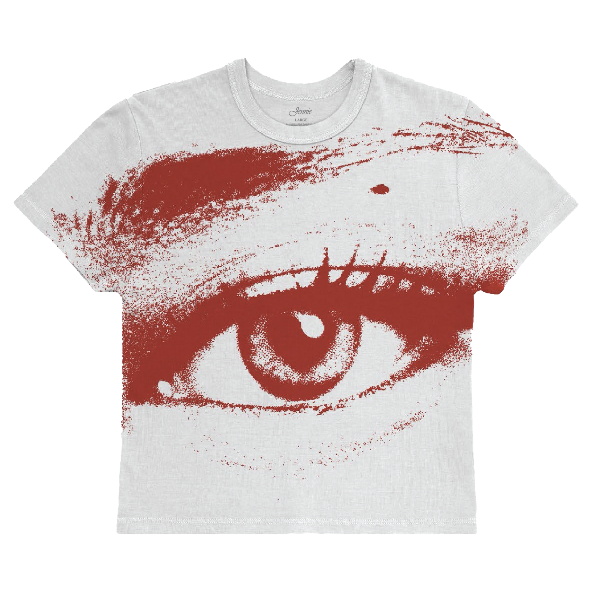 Ruby Red Eye Baby Tee — Jennie Official Store – Jennie AU