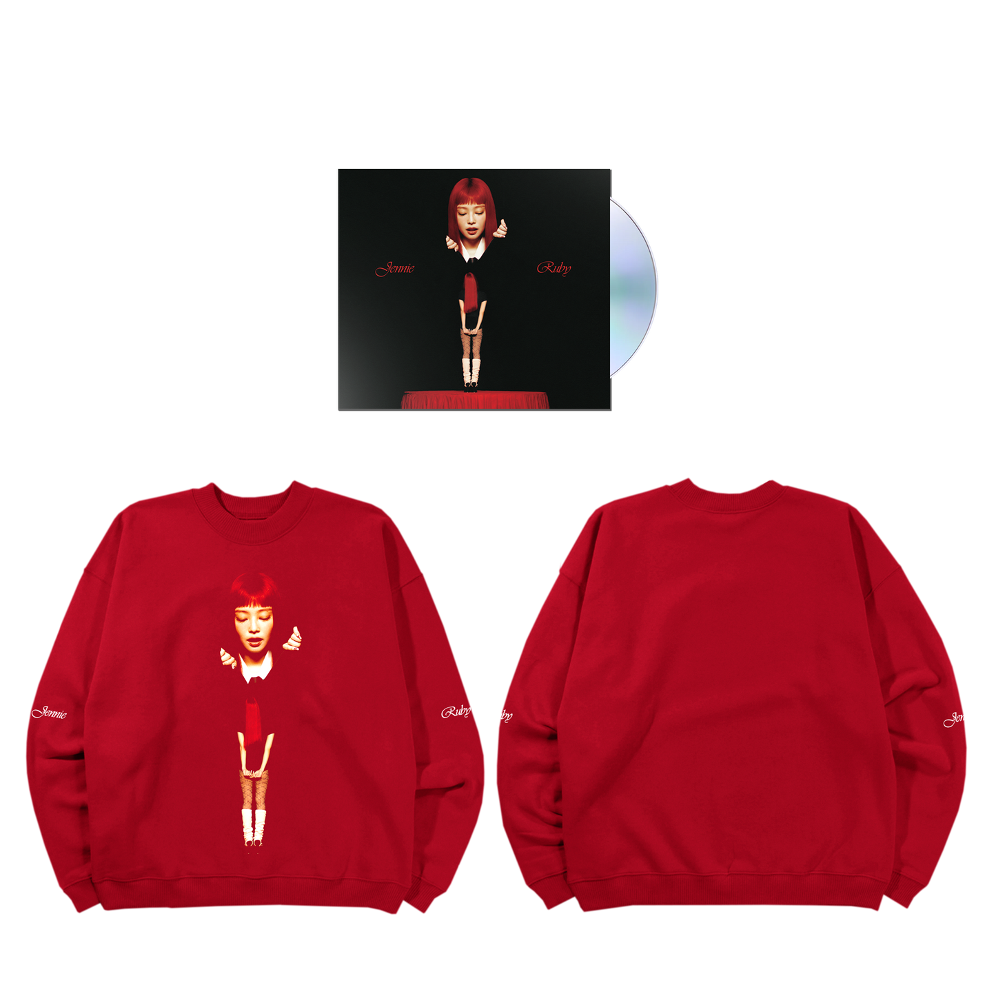 Ruby CD Digipack – JENNIE Only Audio + Red Sweatshirt