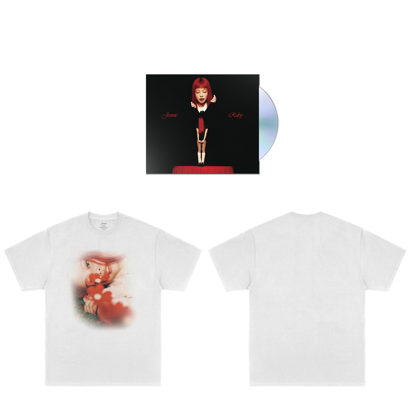 Ruby CD Digipack – JENNIE Only Audio + White Tee